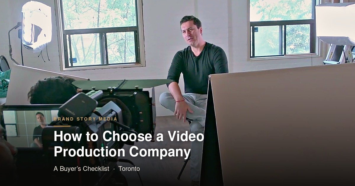 How to Choose a Video Production Company in Toronto